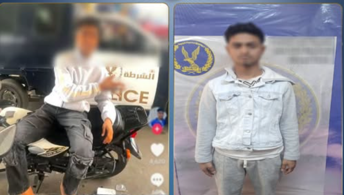 ضبط طالب أشار بإشارات خادشة أمام سيارة شرطة بالقاهرة